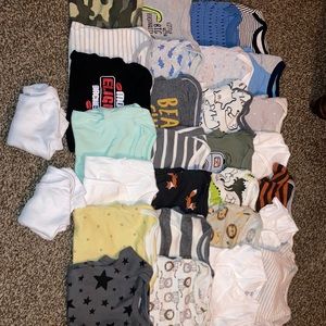 30 pc. Baby boy 0-3 month bundle